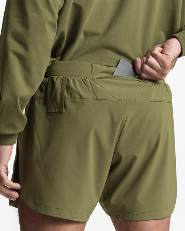 Summer Sports Street Style Quick Dry Lined Men's Fitness Shorts M-3XL