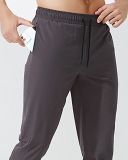 New Running Fitness Training Quickly Dry Long Pants Black Gray Navy Blue S-2XL