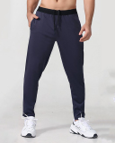 Men's New Outside Running Basketball Quick Dry Long Pants Black Navy Blue S-2XL