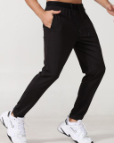 Men's New Outside Running Basketball Quick Dry Long Pants Black Navy Blue S-2XL