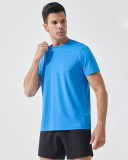 Hot Sale Solid Color Men's Quick Dry Sports Short Sleeve T-shirt S-3XL