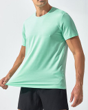 Hot Sale Solid Color Men's Quick Dry Sports Short Sleeve T-shirt S-3XL