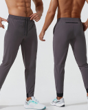 New Running Fitness Training Quickly Dry Long Pants Black Gray Navy Blue S-2XL
