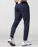 Men's New Outside Running Basketball Quick Dry Long Pants Black Navy Blue S-2XL