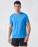 Hot Sale Solid Color Men's Quick Dry Sports Short Sleeve T-shirt S-3XL