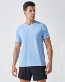 Hot Sale Solid Color Men's Quick Dry Sports Short Sleeve T-shirt S-3XL