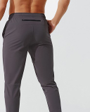 New Running Fitness Training Quickly Dry Long Pants Black Gray Navy Blue S-2XL