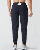New Running Fitness Training Quickly Dry Long Pants Black Gray Navy Blue S-2XL