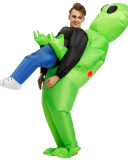 Green Alien Inflatable Costume Party Spooky Costume