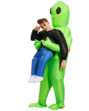 Green Alien Inflatable Costume Party Spooky Costume