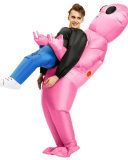 Green Alien Inflatable Costume Party Spooky Costume
