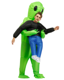 Green Alien Inflatable Costume Party Spooky Costume