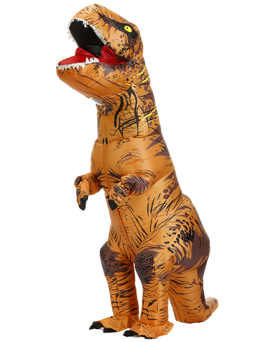 Halloween Costume Brown Tyrannosaurus Rex Dinosaur Inflatable Costume