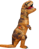 Halloween Costume Brown Tyrannosaurus Rex Dinosaur Inflatable Costume