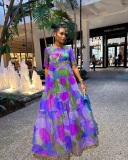 Floral Printed Vacation Long Dress S-XXL