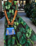 Floral Printed Vacation Long Dress S-XXL