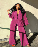 Long Sleeve Women New Autumn Long Sleeve Pant Set  S-XL