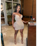 Sequin Women Summer Hot Short Party Dress S-XXL