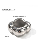Trend 18K Gold Exaggerated Version Of Stainless Steel Closed Ring Light Luxury High-Grade Jewelry