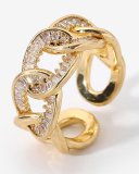 Wholesale Zircon Ring Opening Adjustable Vintage Finger Ring