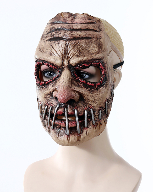 Big Mouth Nail Horror Mask Latex Ghost Festival Soft Simulation Headgear Dress Up