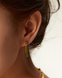 Popular 18k Gold Plated Stainless Steel Hoop Earrings