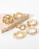 Wholesale Zircon Ring Opening Adjustable Vintage Finger Ring