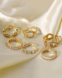 Wholesale Zircon Ring Opening Adjustable Vintage Finger Ring