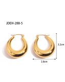 Hot Sale Geometric Premium Retro Earrings French Style Light Luxury Titanium Hollow Stainless Steel Earrings