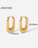 18k Gold Stainless Steel Geometric Earrings Accessories
