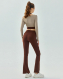 Colorblock Fake Two Pieces Long Sleeve Slim Quick Dry Yoga Tops, S-XL