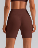 Women New High Elastic Yoga Sports Shorts S-XL