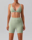 Women New High Elastic Yoga Sports Shorts S-XL