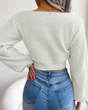 Knitted Short Cute Girl Fashion Sweater Tops