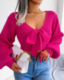 Knitted Short Cute Girl Fashion Sweater Tops