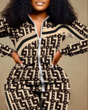 Hot Sale Women Long Sleeve Zipper Coat Patchwork Leopard Camo Printed Pants Sets Two Pieces Outfit S-3XL