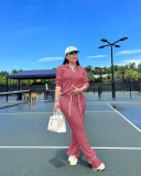 Women Knitted Fashion Girl Fashion Two Piece Pant Outfits S-XXL
