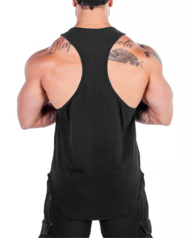 Men's Skinny Straps Quick Dry Sports Fitness Loose Sexy Sleeveless T-Shirt Muscle Training Jersey Vest M-2XL
