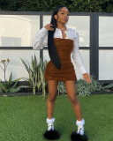 Long Sleeve Punk Style Women Fashion Casual Dress S-XXL