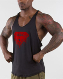 Men's Fitness Super Printed Popular Vest White Yellow Gray Black Blue M-2XL