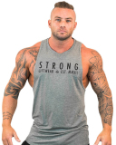 Strong Men's Sleeveless T-shirt Sports Fitness GYM Vest M-3XL