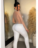 Diamond Sequin Women Autumn Fashion Jumpsuit S-XXL