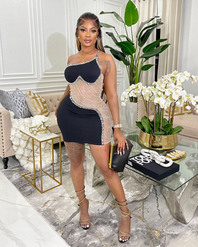 Sleeveless Women Party Sequin Dress S-XXL