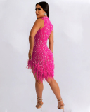 Sleeveless Women Party Sexy Sequin Dress S-XXL