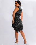 Sleeveless Women Party Sexy Sequin Dress S-XXL