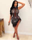 Sleeveless Women Party Sexy Sequin Dress S-XXL