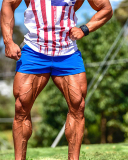 Hot Sale Mini Colorblock Summer Men's Thin Quick Dry Sports Outdoor Shorts Red Green Black Blue M-2XL
