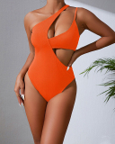 Single Shoulder Women One Piece Swimsuit S-L