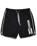 Hot Selling Fitness Men's Shorts Sports Midi Shorts Mesh Breathable Quick Dry Basketball Running Training Shorts Black M-2XL