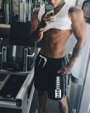 Hot Selling Fitness Men's Shorts Sports Midi Shorts Mesh Breathable Quick Dry Basketball Running Training Shorts Black M-2XL